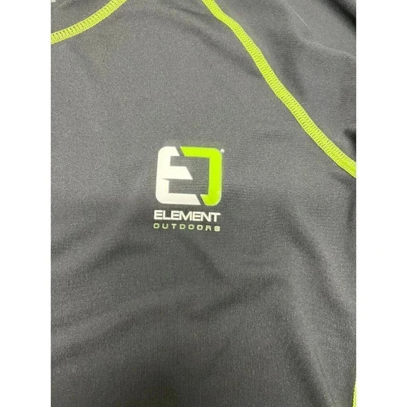 ELEMENT OUTDOOR MENS SIZE M KORE SERIES LONG SLEEVE WICKING BLACK GREEN SHIRT - Picture 4 of 11